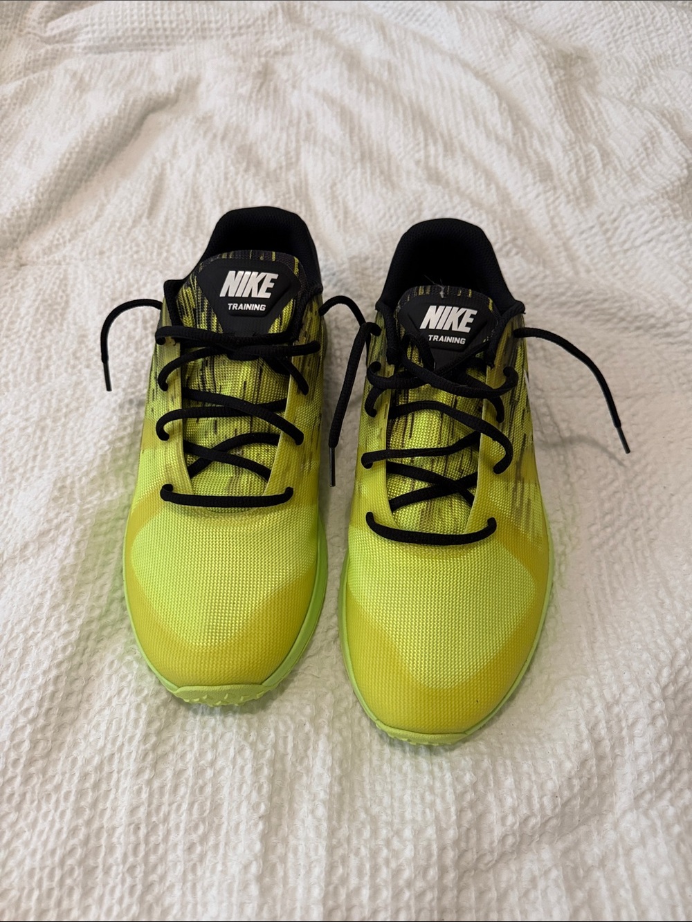 Nike Men's Training Shoes in Neon Yellow and Black